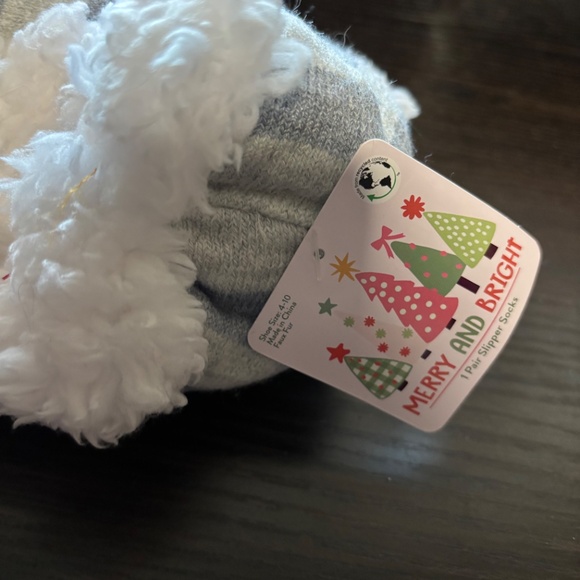 Black Cat Christmas Slipper Socks - Picture 4 of 4